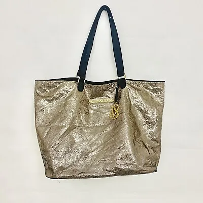 Victoria’s Secret Gold Sparkly Blingy Shiny Large Tote Bag Purse • $38