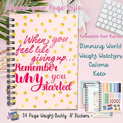 £6.35 • Buy A5 Slimming World Diet Food Diary Planner Tracker Weight Loss Book41 CAL,WW,KETO
