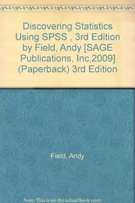 Discovering Statistics Using Spss  3rd Edition By Field • $28.95