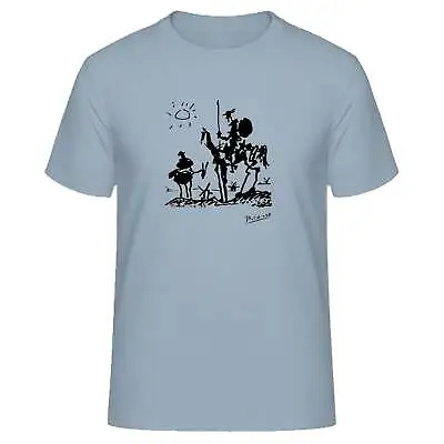 $24 • Buy Pablo Picasso Don Quixote Of La Mancha T-Shirt - Light Blue/XL