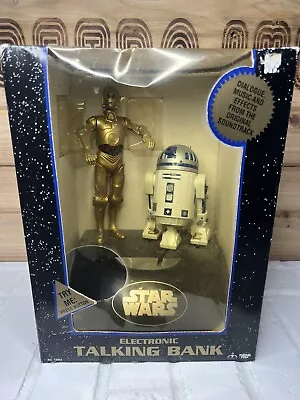 Think Way Star Wars Electronic Talking Bank C-3PO & R2-D2 1995 Sealed Box Damage • $39.99