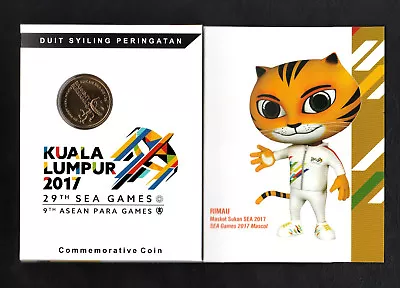 Card Coins 2017 Malaysia 29th Sea Games 9th Asean Para Games Nordic Gold Coin • $9.99