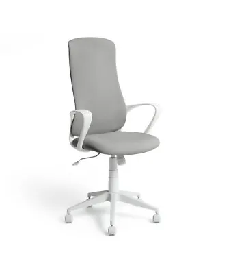 Habitat Quin Fabric Office Gaming Chair - Grey 9405558 PCM • £69.99