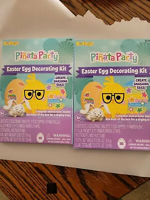 Lot Of 2 DUDLEYS  PINATA PARTY EGG DYE DECORATING KITS  NEW • £8.69