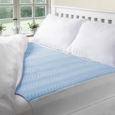 Eco Blue Washable Reusable Incontinence Bed Pad/Waterproof Mattress Protector • £17.75