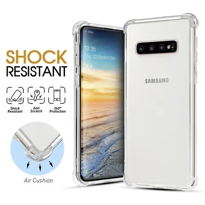 For Samsung S20 Ultra S10 S9 S8 Plus Note 10 Shockproof Case Clear Bumper Cover • $7.20