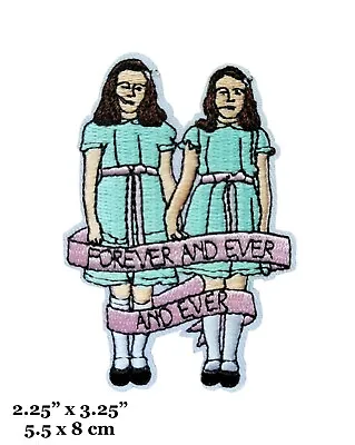 The Shining Classic Horror Movie The Grady Twins Girls Embroidered Iron On Patch • $4.99