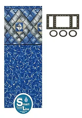21' X 48  Octagon Manor Beaded Swimming Pool Liner For Esther Williams-25 Gauge • $549.99