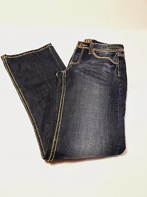 Cowgirl Up Women’s Jeans  30/34 Dark Wash Blue Western Denim Excellent! • $19.99