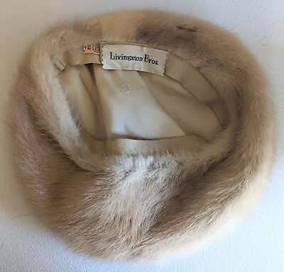 Livingston Bros Vintage Mink Fur Beret Hat • $36