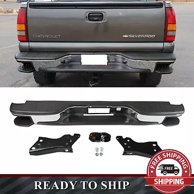 NEW Chrome Rear Bumper Assembly For 1999-2006 Silverado 1500 W/Corner Steps • $182.50