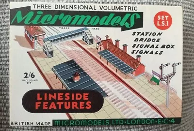 Card Model Kit – Micomodels Set LS1 Lineside Features • £1.75