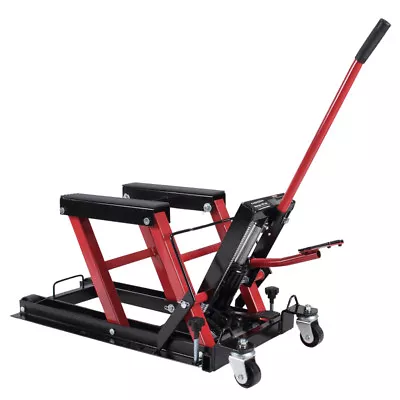 Professional Motorcycle Hydraulic Lift Stand Garage Repair 1500 LB Easy Use • $215.38