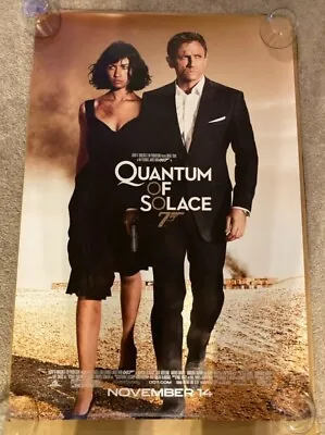 James Bond QUANTUM OF SOLACE ADVANCE Movie Poster DANIEL CRAIG D/S 27x40  • $27.99