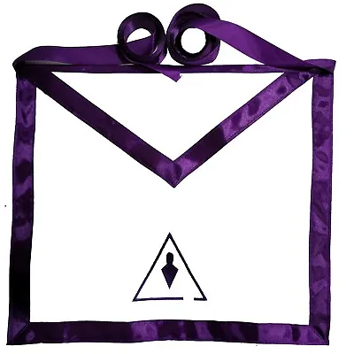 Cryptic Mason RSM Masonic Lodge Apron Freemason. Royal & Select Trowel • $19.99