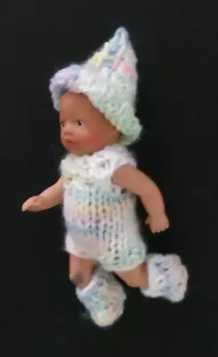 Doll Clothes Handknitted Bodysuit Romper Set For Fashion 5  Zapf Miniworld 4  • $35