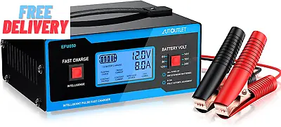 8 Volt Battery Charger Automotive Battery Charger And Maintainer 0-10A With Upgr • $51.45