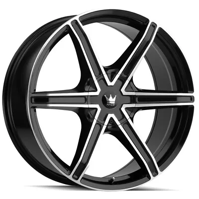 Mazzi 371 Stilts 18x8 5x108/5x4.5  +35mm Black/Machined Wheel Rim 18  Inch • $169.99