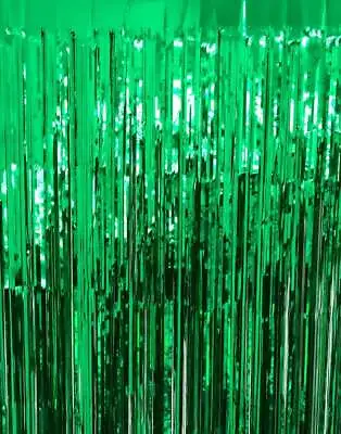 3.2 Ft X 9.8 Ft Metallic Tinsel Foil Fringe Curtains For Party Photo Backdrop • $11.99