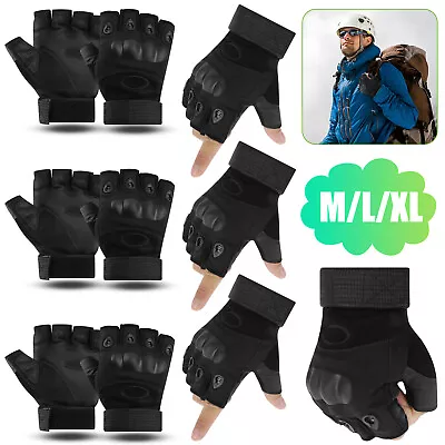 Tactical Military Half Finger Gloves Outdoor Sport Shooting Hunting Fingerless • $8.48