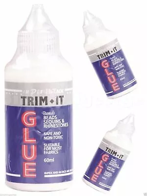£6.60 • Buy 1 X Hi Tack Trim It Fabric Glue 60 Ml | Art Beads Sequins Diamante Rhinestones