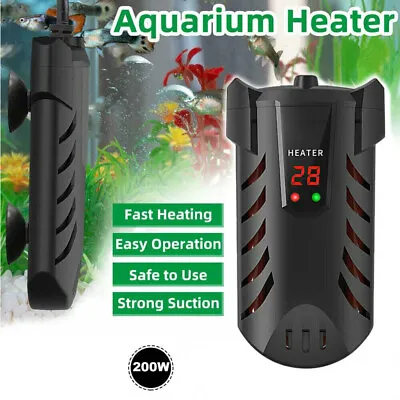 $20.89 • Buy 200W Aquarium Submersible Heater Fish Tank Auto Water Thermostat LED Digital AU