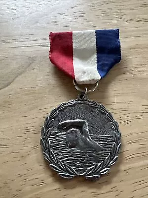 Vintage Silver  Swimming Swim Medal.   Lot 411 • $5.99
