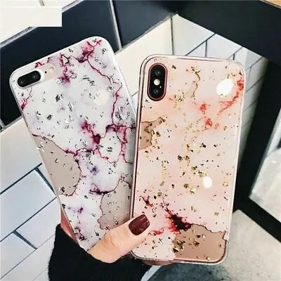 $7.49 • Buy Marble Bling Case For IPhone 11 Pro XS Max XR 8 Plus 7 6s Tough Slim Soft Cover 