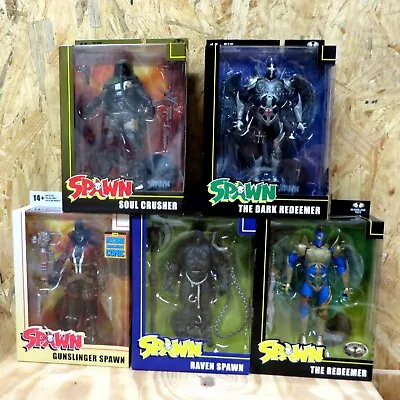 LOT OF 5 New McFarlane Toys Spawn REDEEMER RAVEN GUNSLINGER SOUL CRUSHER • $79.99