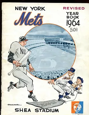 1964 New York Mets Revised (in Maroon Color) Official Baseball Yearbook • $59.75