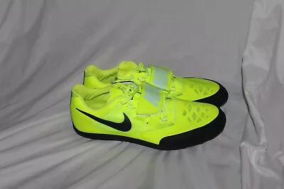 Nike Zoom SD 4 Track & Field Throwing Shoes Volt/Black DR9935-700 Men Size 9 • $76.50