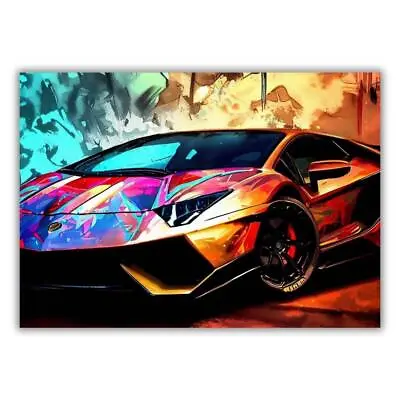 Lamborghini Wall Art Print Professional Gallery Quality Unframed Poster Art • $29.99