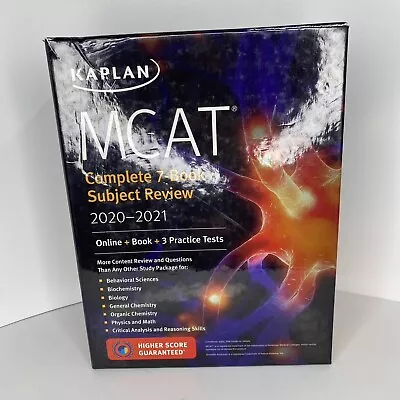 Kaplan MCAT Complete 7 Book Subject Review 2020-2021 Books And Case/Box Clean • $39.97