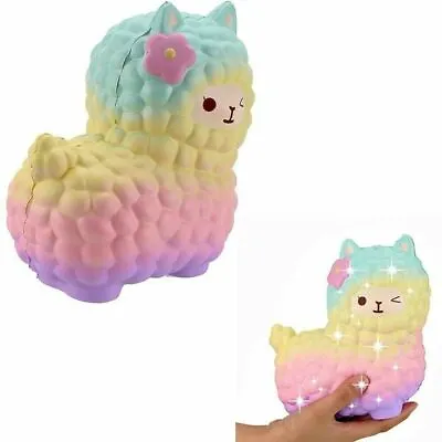 $14.76 • Buy Jumbo Sheep Alpaca S Quishy Cute Galaxy Slow Rising Squeeze Toys Animal S Quishy