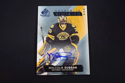 Malcolm Subban 2015-16 SP Game Used #125 Authentic Rookies Autograph MRE11 • $3.25