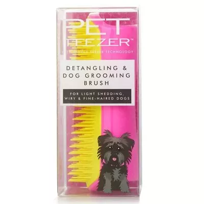 Tangle Teezer Detangling & Dog Grooming Brush (For Light Shedding Wiry & Fine H • $28.95