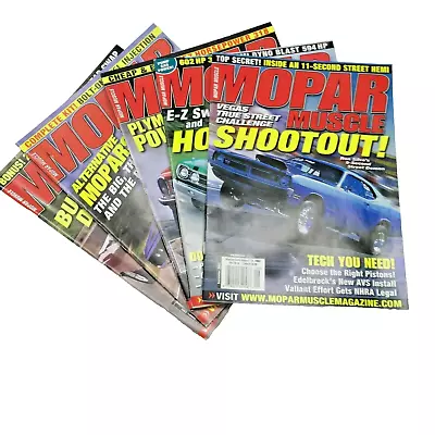 Lot Of 5 Mopar Muscle Magazine 2004 Aug Sept Oct Nov & Dec • $16