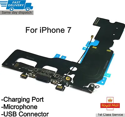 For IPhone 7 Charging Port Charger Flex USB Dock Microphone Antenna Cable UK • £3.75