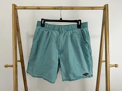 VTG Ocean Pacific OP Bold Teal Mint Beach Casual Shorts Size M • $22.45