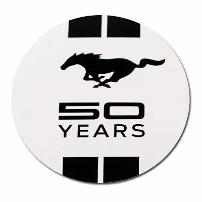 Mustang 50 YEARS Logo Decal * 50th Anniversary * Get Black Or White Background😎 • $10
