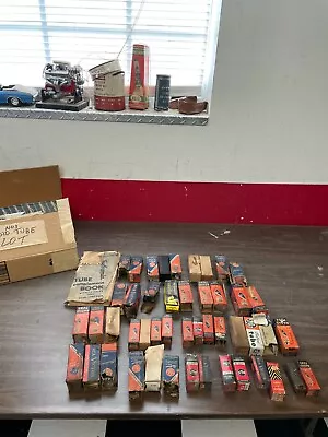 $99.99 • Buy Lot Of Over 45 Nos Tv Radio Vacuum Tubes In Boxes Rca Gm Delco Ge & Parts Book 
