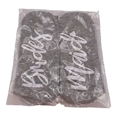 £9.14 • Buy Blissful Socks Womens Brides Maid Socks One Size Gray White