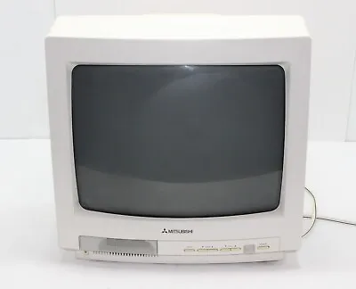 1992 Vintage MITSUBISHI TV Receiver Gaming Monitor 13  Model CS-13RX2 NotWorking • $14.95