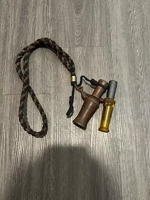 Vintage Lohman Wooden Duck Call With Allen Braided Lanyard & Primos Call • $24.99