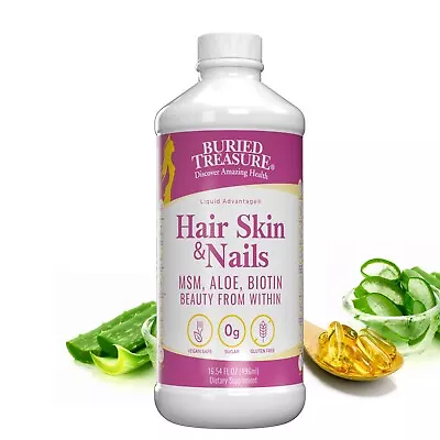 Buried Treasure Hair Skin And Nails With MSM Biotin And Aloe Vera • $31.79