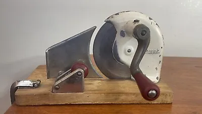 Vintage Hand Cranked Meat Slicer || Vintage Bread Cutter || BERNAR Ham Cutter • $112.93