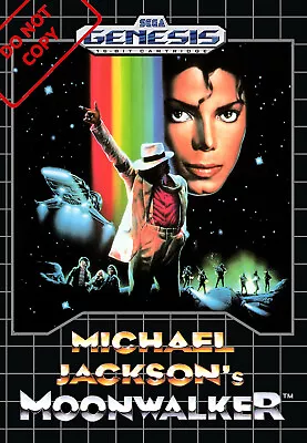 Michael Jackson Moonwalker Sega Vintage Style Reprint POSTER  FREE SHIPPING • $13.95