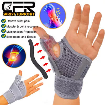 Thumb Wrist Brace Support Hand Sprain Carpal Tunnel Arthritis Running Left Right • $7.61