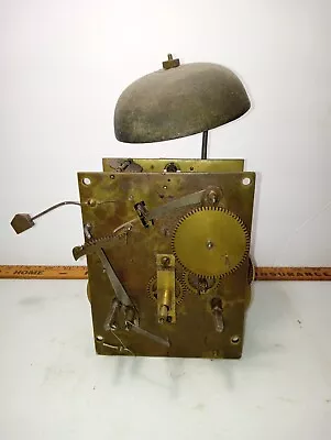 Vintage Tall Clock Alarm Heavy Solid Brass Maker ???? See Pics • $59.99