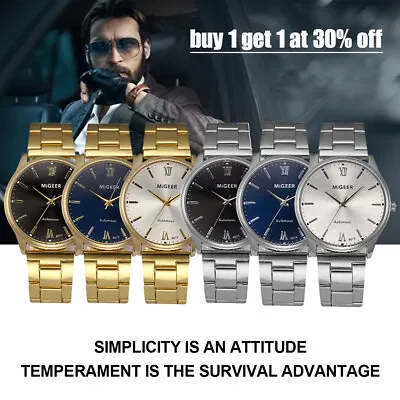 £4.74 • Buy Army Military Men Stainless Steel Wrist Watch Quartz Date Analog Sports Watches